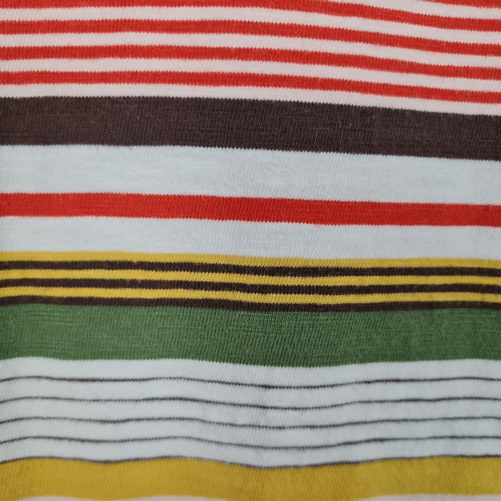 Guess Originals Shirt Mens Medium Multicolor Striped Logo Crewneck Tee T-Shirt - Picture 8 of 15
